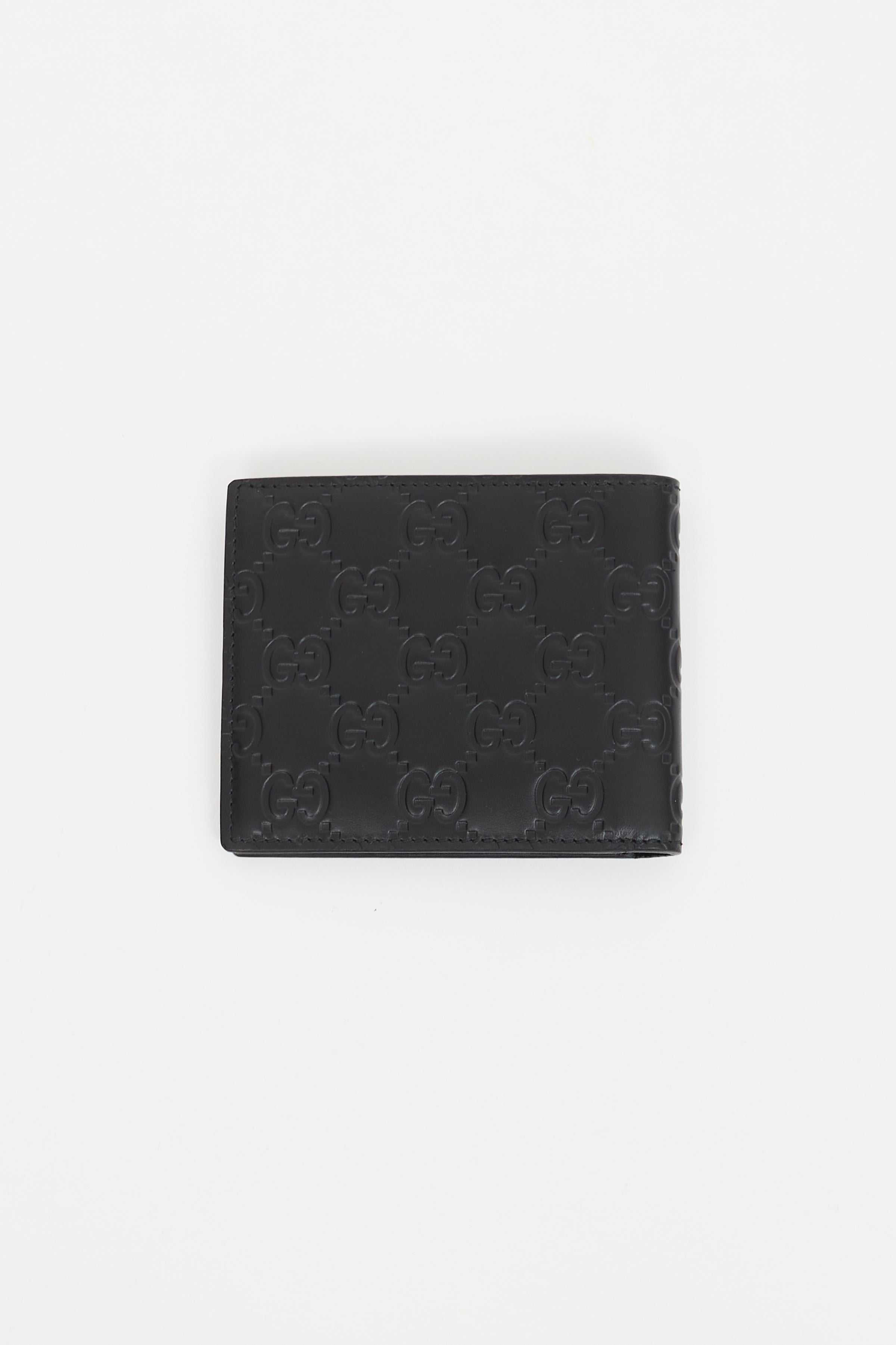 Gucci - Authenticated Wallet - Leather Black for Women, Never Worn