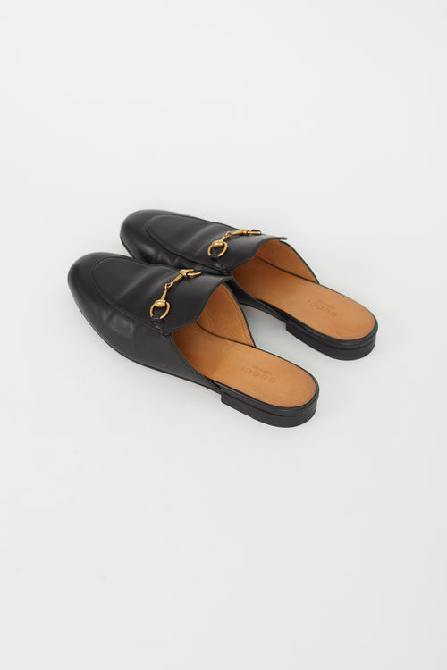 Gucci Black Leather Princetown Loafer