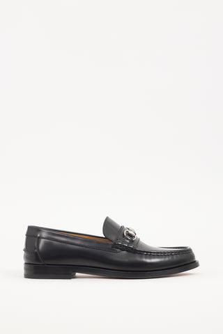 Gucci Black Patent Leather Hardware Kaveh Loafer