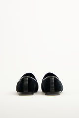 Gucci Black Velvet Jordaan Loafer