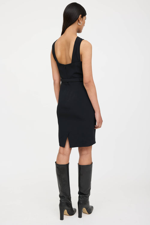 Gucci Cross Over Belted Dress