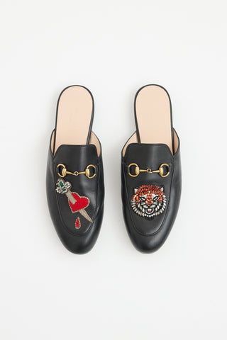 Gucci Embellished Princetown Mule