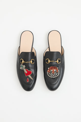 Gucci Embellished Princetown Mule