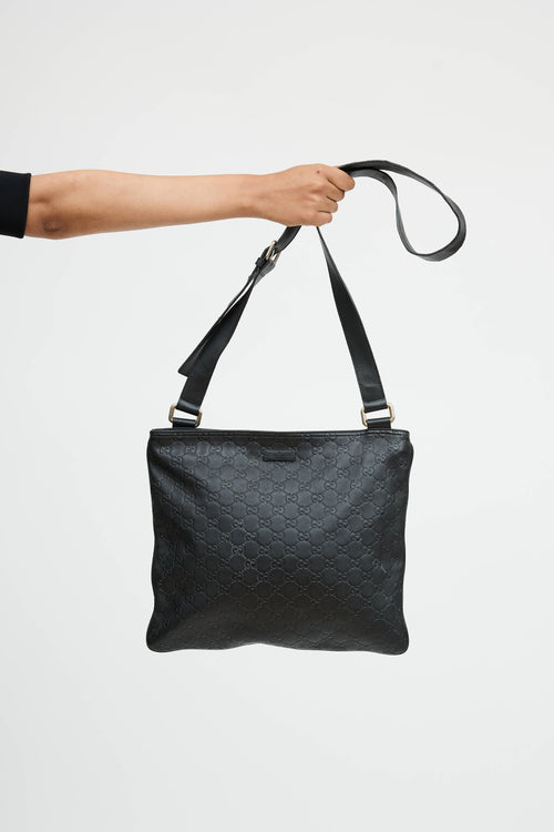Gucci Guccissima Leather Messenger Bag
