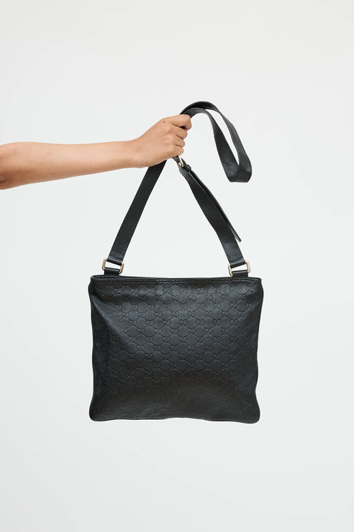 Gucci Guccissima Leather Messenger Bag