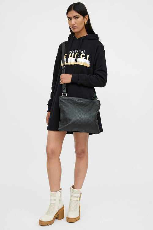 Gucci Guccissima Leather Messenger Bag