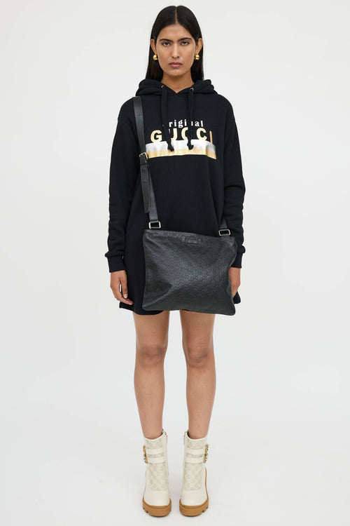 Gucci Guccissima Leather Messenger Bag