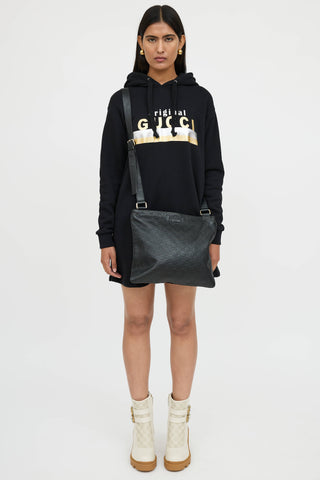 Gucci Guccissima Leather Messenger Bag