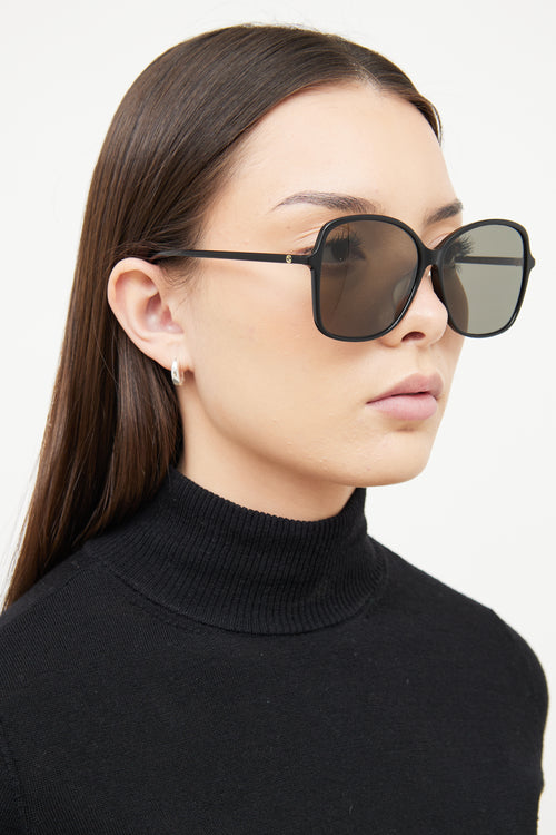 Gucci Black Oversize GG546SK Sunglasses