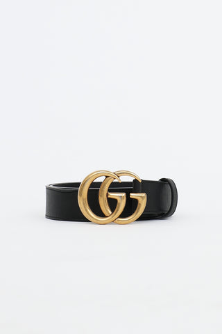 Leather Marmont GG Buckle Belt