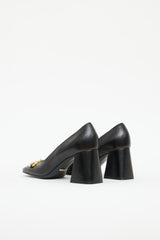 Gucci Leather Horsebit Block Heel