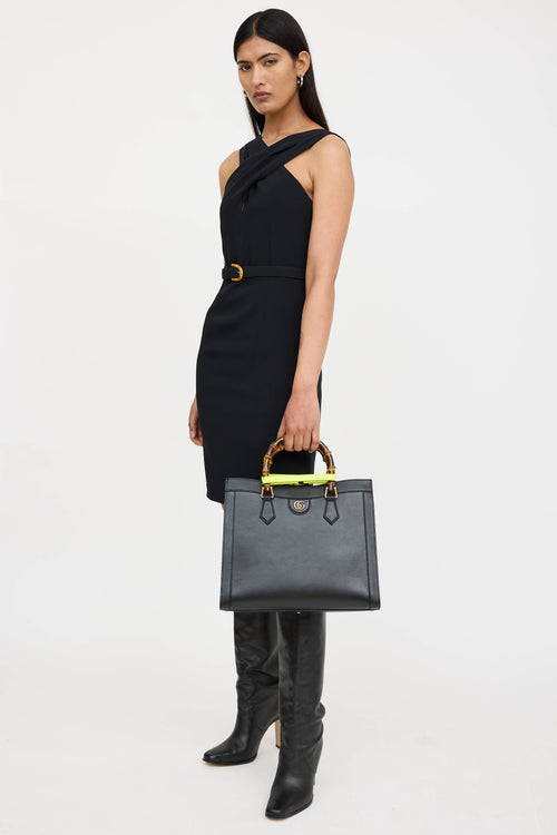 Gucci Leather Diana Tote Bag