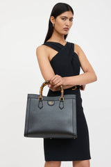 Gucci Leather Diana Tote Bag