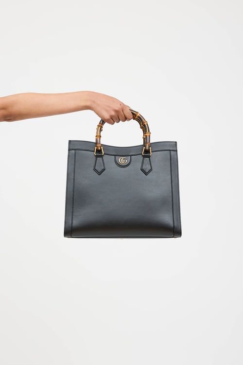 Gucci Leather Diana Tote Bag