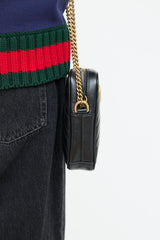 GucciLeather GG Marmont Mini Bag