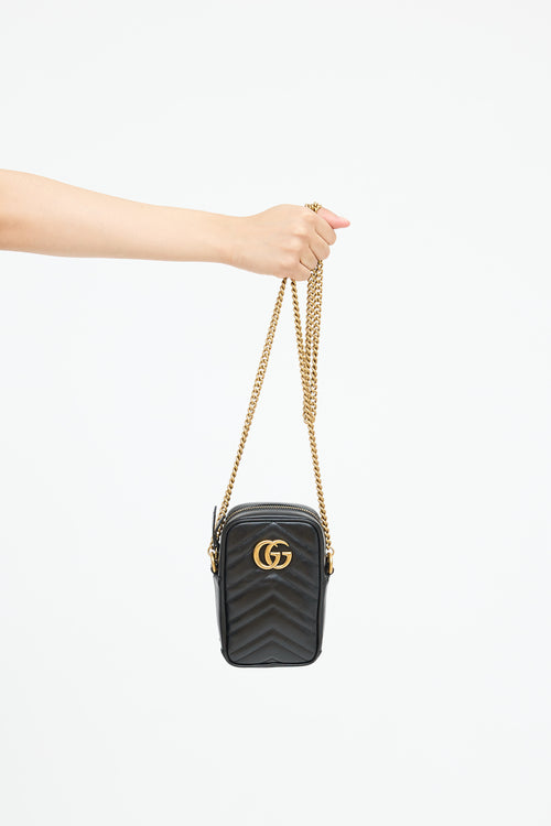 GucciLeather GG Marmont Mini Bag