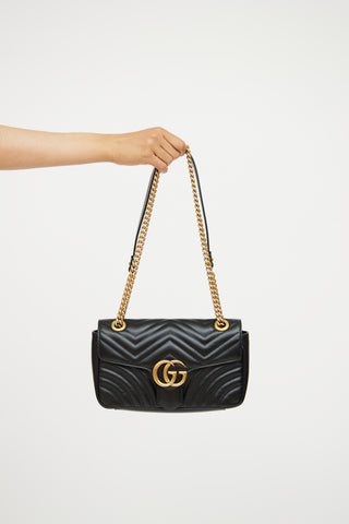 Gucci Black Marmont Shoulder Bag