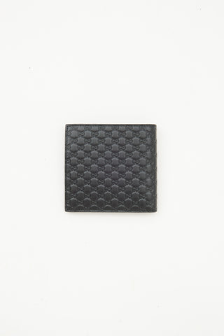 Gucci Black Micro Guccisima Bifold Wallet