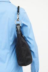 Gucci Black GG Canvas Shoulder Bag