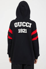Gucci Music Is Mine Striped Graphic Hoodie