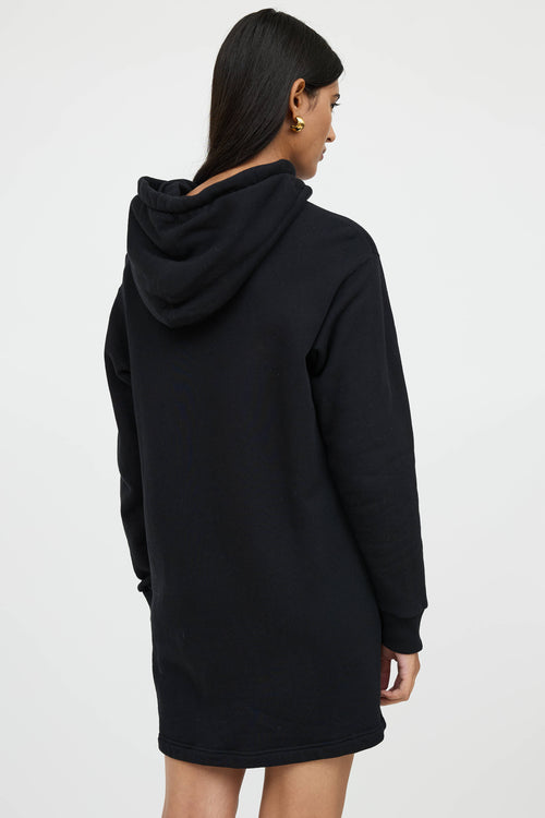 Gucci Oversized Hooded Logo Sweater Dress
