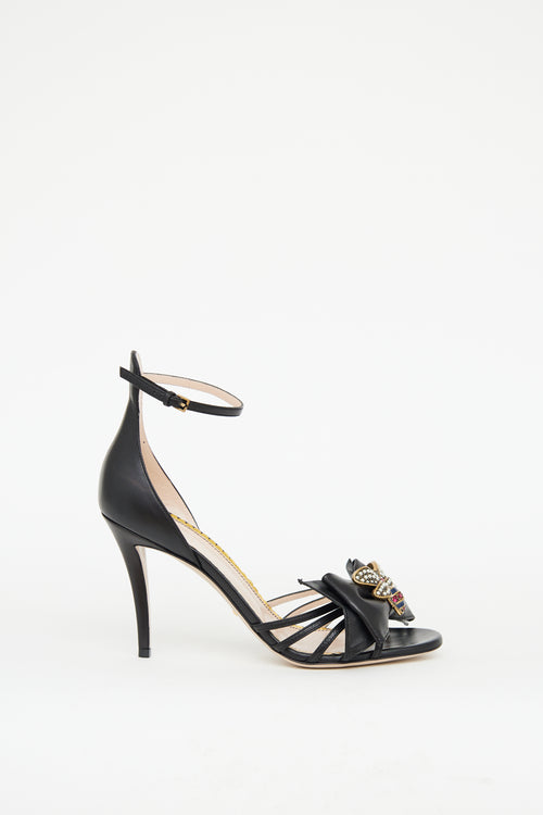 Gucci Black Queen Margaret High Heel Sandal