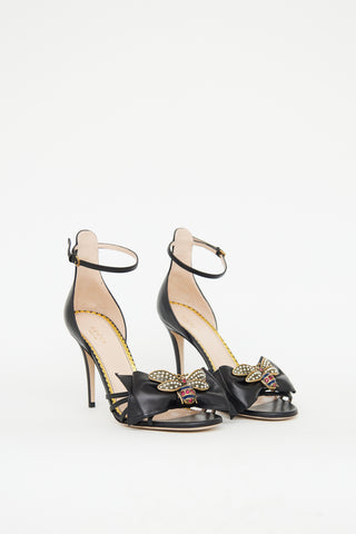 Gucci Black Queen Margaret High Heel Sandal