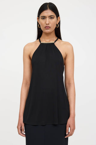 Gucci Sheer Hardware Halter Top