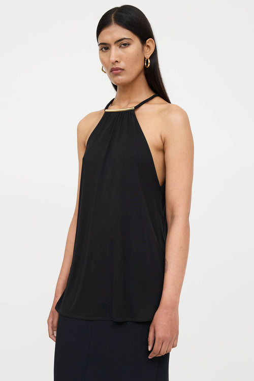 Gucci Sheer Hardware Halter Top