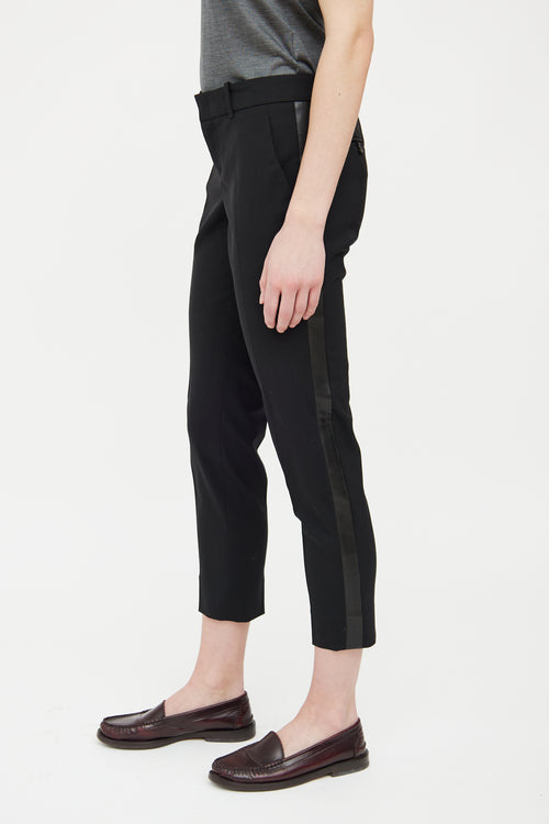Gucci Black Pleated Crop Pant