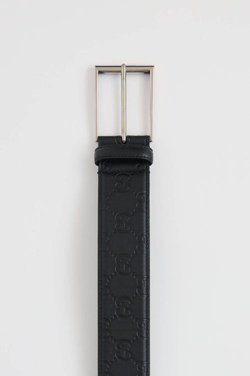 Gucci Leather GG Supreme Belt