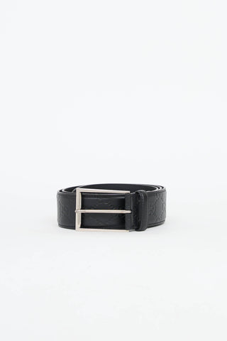 Gucci Leather GG Supreme Belt