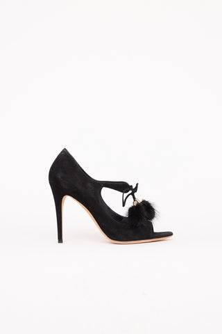GucciSuede Tassel Pump