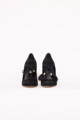 GucciSuede Tassel Pump