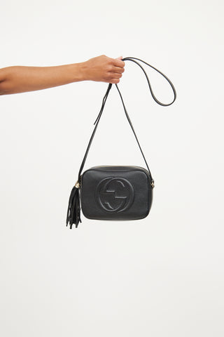 Gucci Black Leather Soho Disco Crossbody Bag