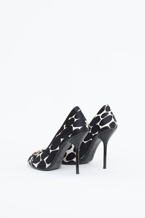 Gucci Patterned Crystal Pump