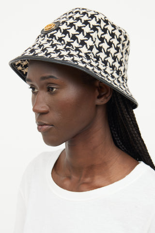 Gucci Wool Houndstooth Bucket Hat