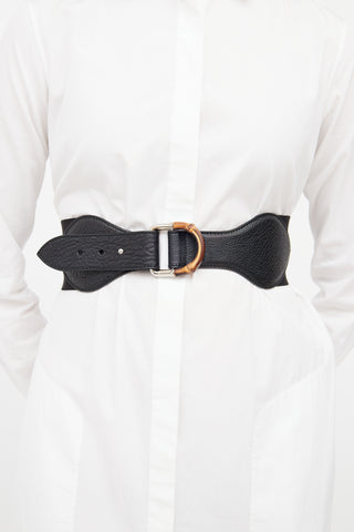 Gucci Black & Brown Waist Belt