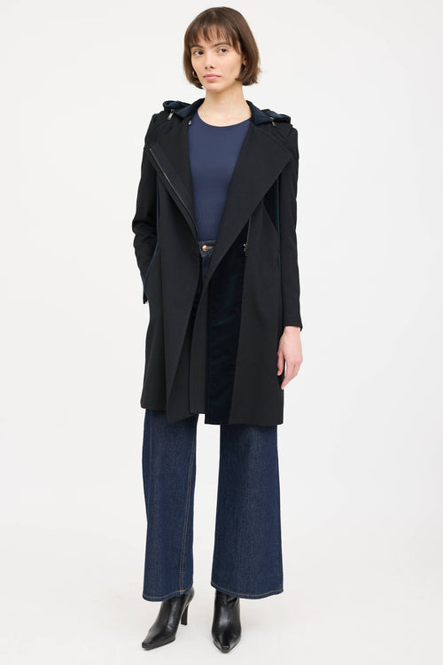 Gucci FW 2009 Wool Panelled Coat