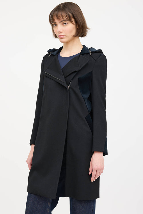 Gucci FW 2009 Wool Panelled Coat