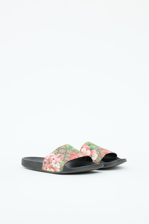 Gucci GG Supreme Blooms Slide