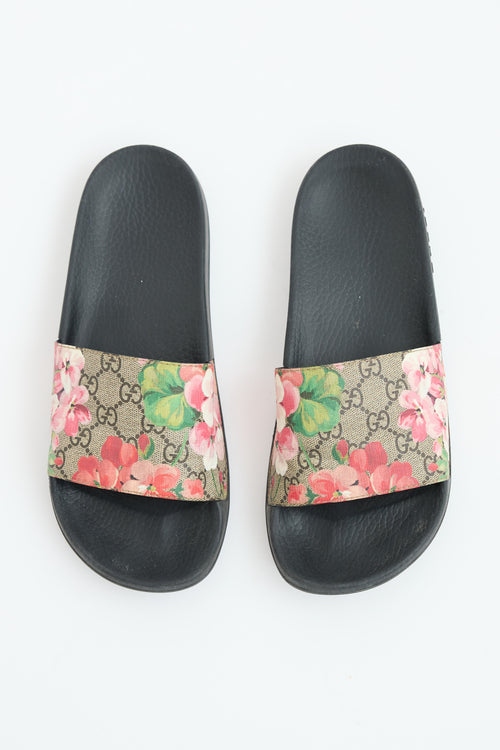 Gucci GG Supreme Blooms Slide