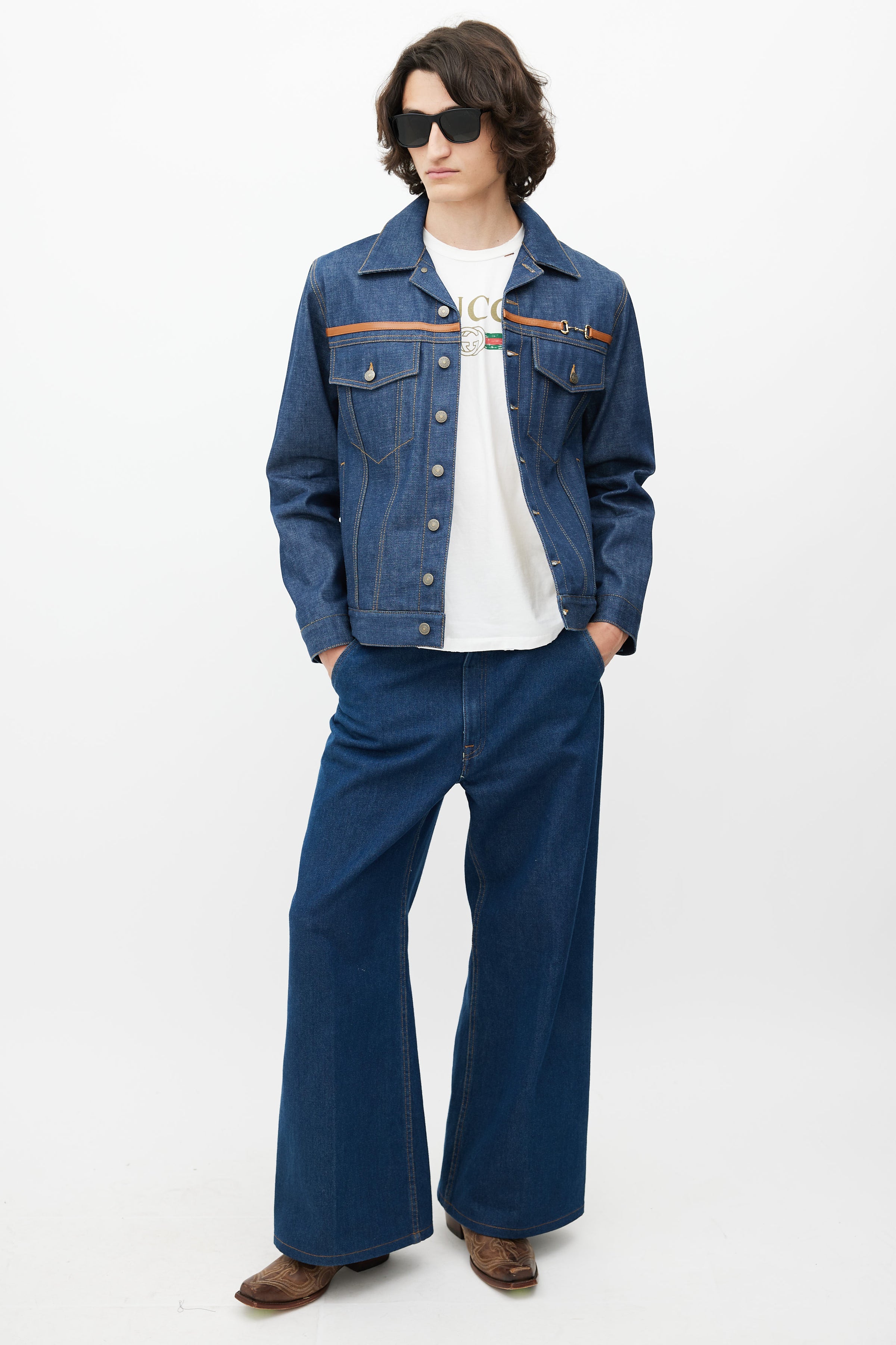 Jacket Gucci Blue size M International in Denim - Jeans - 39303185