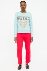 Gucci X Liberty London Floral Heart Logo Sweatshirt