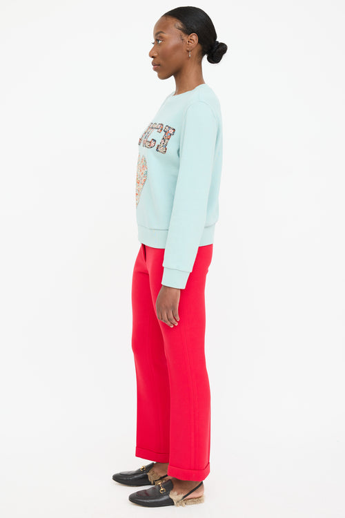 Gucci X Liberty London Floral Heart Logo Sweatshirt