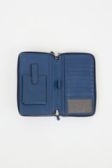 Gucci Blue Leather Bright Diamante Wallet