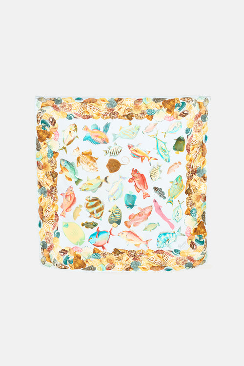 Gucci Under The Sea Silk Scarf