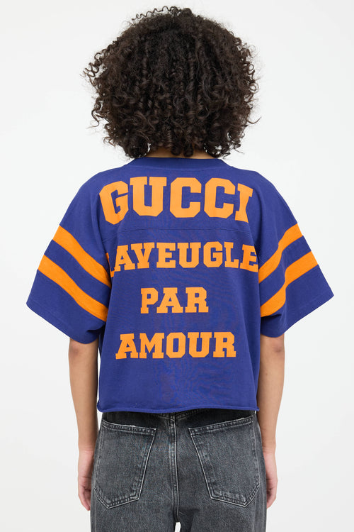 Gucci Advice Graphic Cropped T-Shirt