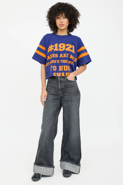Gucci Advice Graphic Cropped T-Shirt