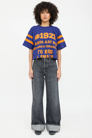 Gucci Advice Graphic Cropped T-Shirt